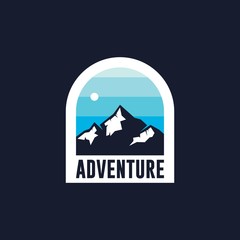 Fototapeta na wymiar Adventure badge logo design vector illustration