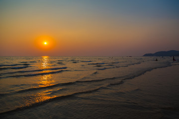 Obraz premium Sky and beach before sunset