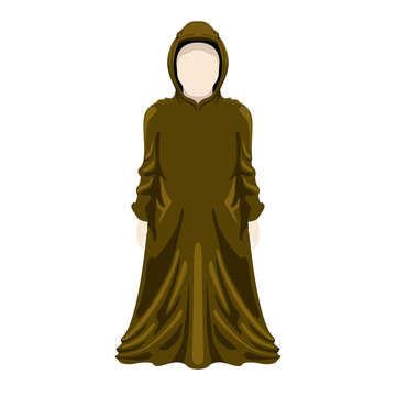 recommend clip art: Isolated medieval monk character