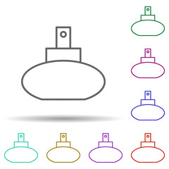 Spirits multi color icon. Simple thin line, outline vector of web icons for ui and ux, website or mobile application