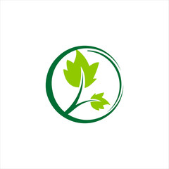 Vector of abstract green logo design templates