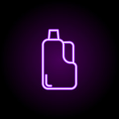 Detergent neon icon. Simple thin line, outline vector of cleaning icons for ui and ux, website or mobile application