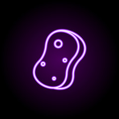 Wisp neon icon. Simple thin line, outline vector of cleaning icons for ui and ux, website or mobile application