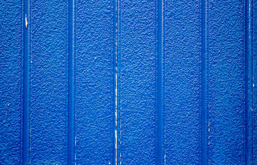 Fototapeta premium Blue metal siding wall texture.