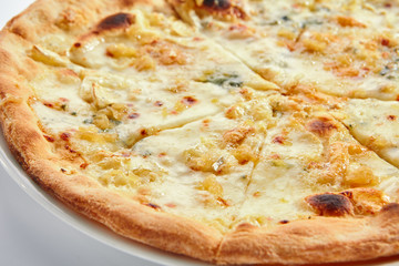 Four cheese pizza