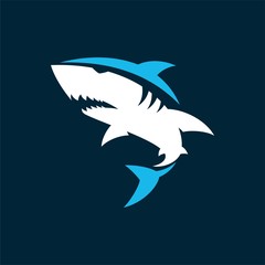 SHARK SIMPLE VECTOR LOGO 