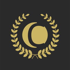 C Luxury logo. Vintage vector font. Elegant royal. Perfect for web design, banner and presentation. vector illustration.