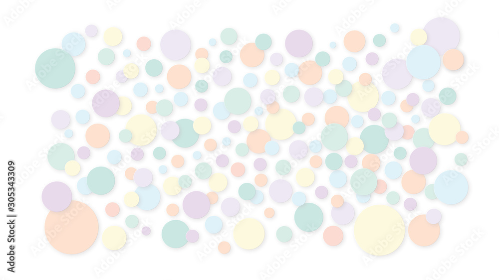 Wall mural abstract pattern polka dot colorful soft pastel gradient background
