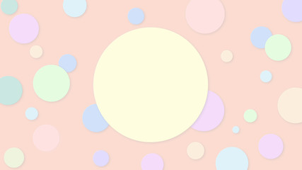 Abstract pattern Polka dot colorful soft pastel gradient background