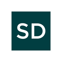 Initial letter SD logo template ilustration