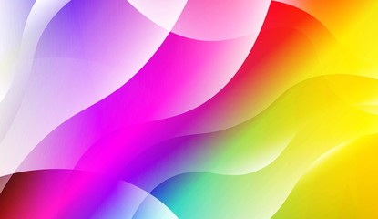 Template Abstract Background With Curves Lines. For Cover Page, Landing Page, Banner. Vector Illustration with Color Gradient.