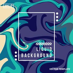 Abstract Liquid Background Template, Marble Texture