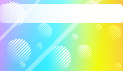 Smooth Abstract Colorful Gradient Background with Line, Circle.s. For Brochure, Banner, Wallpaper, Mobile Screen. Vector Illustration.