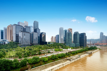 Fototapeta na wymiar Chongqing cityscape and skyscrapers