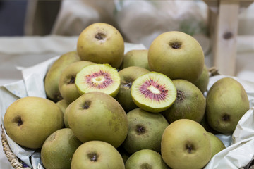 kiwi fruit in a basket
