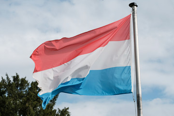 Naklejka na ściany i meble Flag Grand-Duchy of Luxembourg