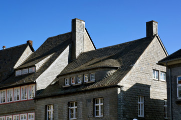 Medieval houses in Goslar, Germany.