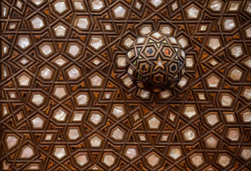 Ottoman art example of Mother of Pearl inlays from Turkey