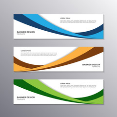 Naklejka premium Banner with minimal design, cool geometric business background