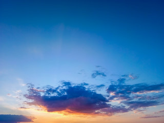 Naklejka na ściany i meble Sky beautiful sunset background in twilight time, Colorful scene, Amazing nature landscape image