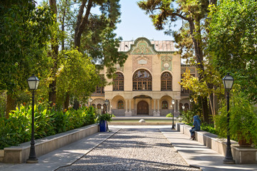 Fototapeta na wymiar Masoudieh historic mansion from Qajar dynasty, built in 1879, Tehran, Iran