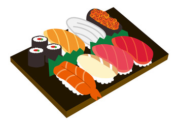 寿司　イラスト
