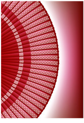 traditional Chinese fan with pattern