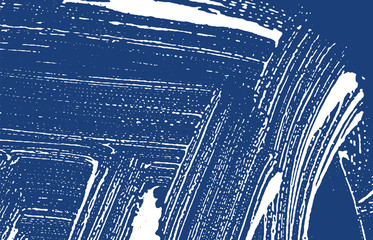 Grunge texture. Distress indigo rough trace. Excel