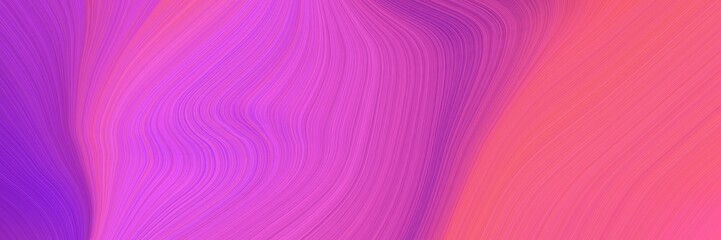 contemporary waves design with neon fuchsia, pale violet red and dark orchid color