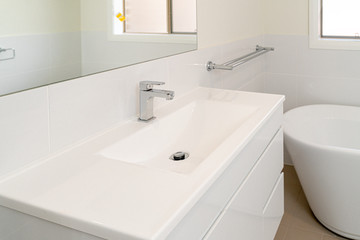 Obraz na płótnie Canvas Newly constructed bathroom Australian home