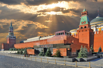 Russia. Moscow. Lenin mausoleum on Red Square