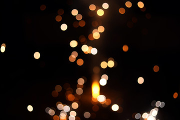 Blurred fireworks bokeh effects, Abstract bokeh background. celebrating new year and Christmas and Diwali