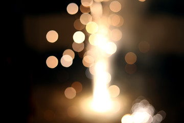 Blurred fireworks bokeh effects, Abstract bokeh background. celebrating new year and Christmas and Diwali