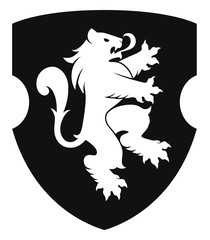 Shield with heraldic lion