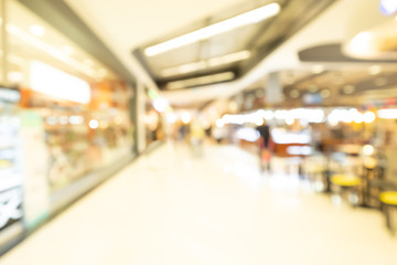 Shopping mall abstract defocused blurred background. Business concept.