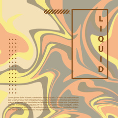 Gold Waves Marble Liquid Vector Template