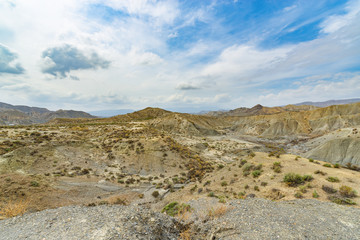Tabernas Desert National Nature Reserve, also known as the Almeria Desert. Province of Almeria, Andalusia, Spain.