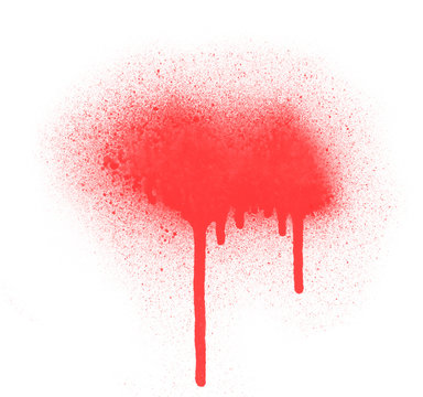 Red paint stains abstract background © Александр Ковалёв