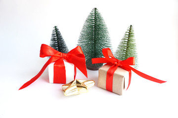 christmas decoration on white background