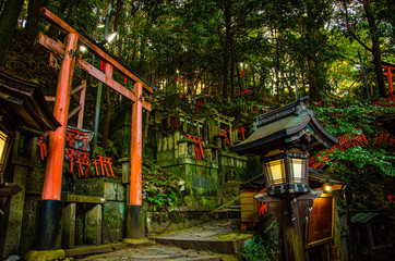 Fototapeta na wymiar Fushimi Inari Taisha in Kyoto, Japan
