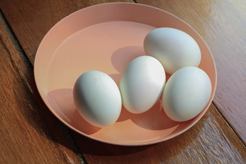 Salted duck egg on the tabel