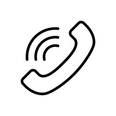 Phone icon vector design template on white background