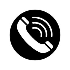 Phone icon vector design template on white background