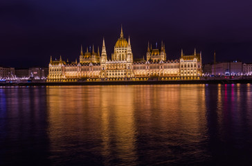 Fototapeta na wymiar Parliament in Budapest Hungary
