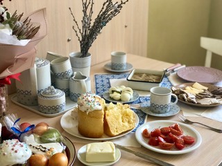 easter breakfast at home