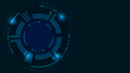 Abstract Digital Technology Cycle background.Business growth transformation Successful financial.
