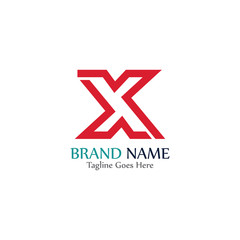 Simple and modern logo of letter X for business vector