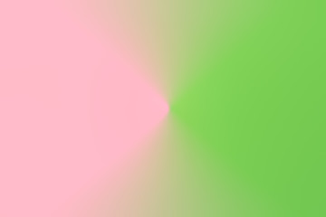 Abstract gradient blurred duotone light lettuce green pink background. Radial concentric pattern. Pastel Colors. Multifunctional fashion holiday arts backdrop