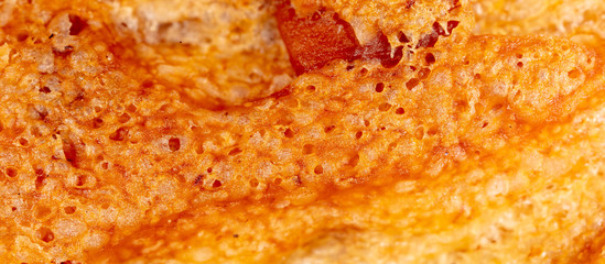 Brown bread crust as an abstract background