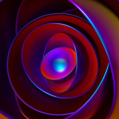 Geometric background. 3d illustration, 3d rendering.